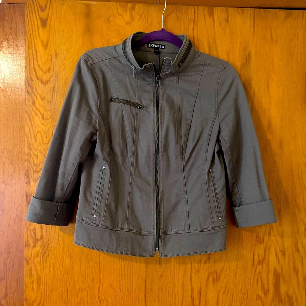 Brown express 3/4 sleeve jacket